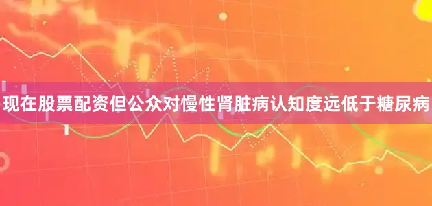 现在股票配资但公众对慢性肾脏病认知度远低于糖尿病