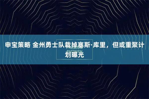 申宝策略 金州勇士队裁掉塞斯·库里，但或重聚计划曝光